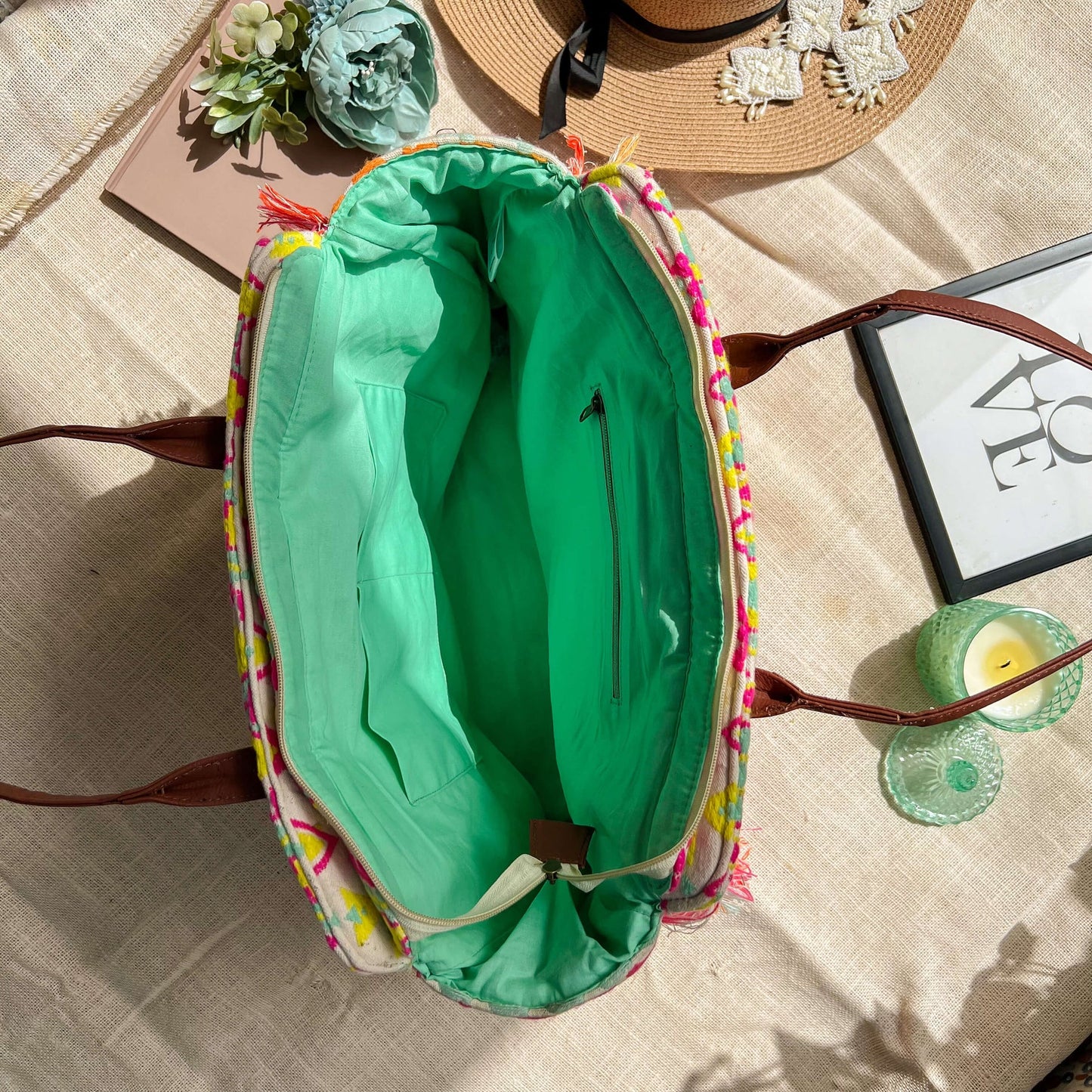 Sac de plage aux agrumes