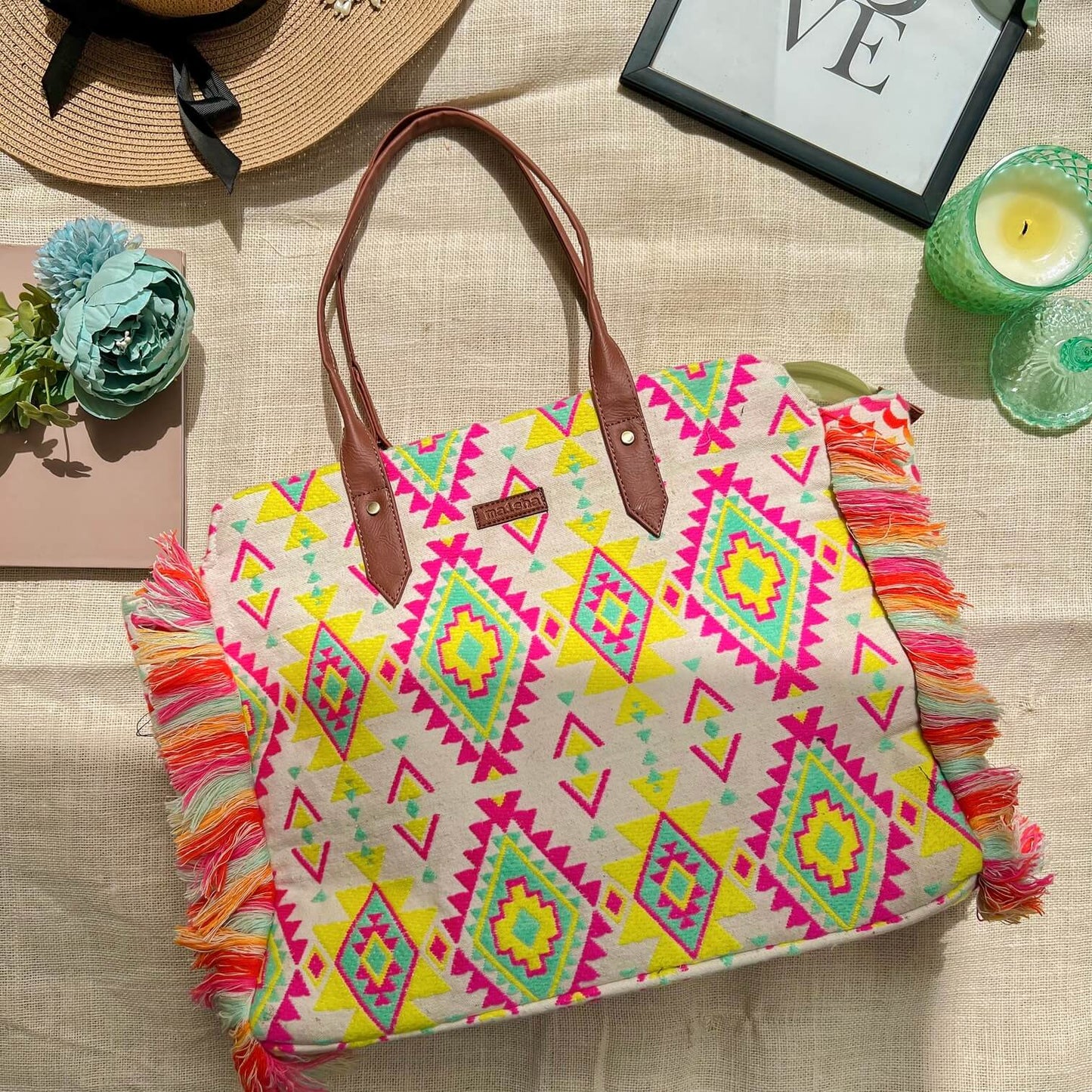 Sac de plage aux agrumes